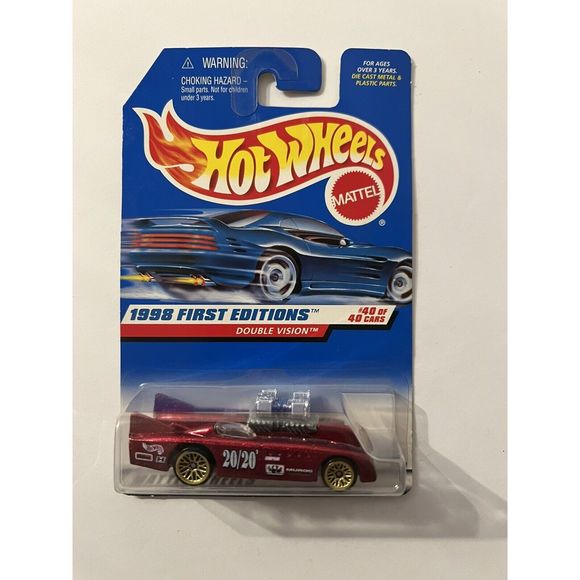 HOT WHEELS DOUBLE VISION TWIN ENGINE CAR FIRST EDITIONS NEW IN 1998 B173 - Picture 1 of 4